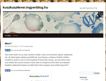 Tablet Screenshot of kuszkusz4ever.ingyenblog.hu