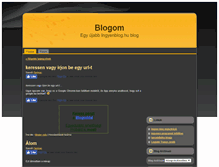 Tablet Screenshot of blogom.ingyenblog.hu
