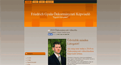 Desktop Screenshot of friedrichgyula.ingyenblog.hu