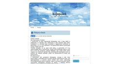 Desktop Screenshot of hajapolok.ingyenblog.hu