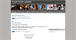 Desktop Screenshot of ingyenfilmek.ingyenblog.hu