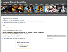 Tablet Screenshot of ingyenfilmek.ingyenblog.hu