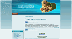Desktop Screenshot of hasznosholmik.ingyenblog.hu